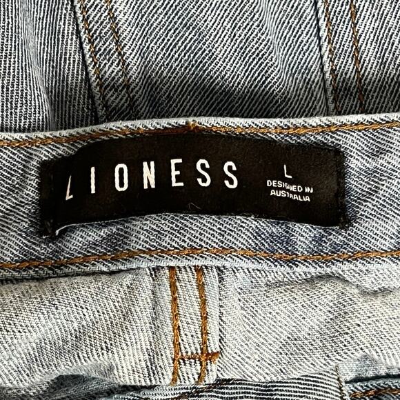 Lioness Side Slit Straight Leg Jeans/L - Picture 7 of 8
